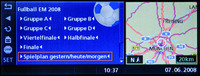 BMW ConnectedDrive bringt die Fußball EM 2008 direkt ins Fahrzeug: Ob aktueller Spielstand, Tabelle oder Torverhältnis: alle Daten direkt im Fahrzeug abrufbar