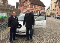 Verwaltungsgemeinschaft Aub testet Elektroauto