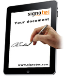 Use your iPhone, iPad or Android tablet as a signature pad now!