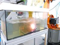 Laserschneiden unter Wasser