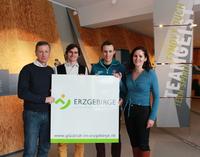 Wintersportler zeigen Heimatverbundenheit
