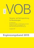 VOB Ergänzungsband 2015: Konkrete Inhalte stehen jetzt fest