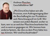 S & P und Direct One - eine erfolgreiche und innovative Partnerschaft seit 10 Jahren