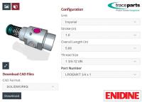 Produktkatalog von Enidine auf der CAD-Content-Plattform von TraceParts verfügbar