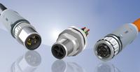 Titel: M12x1 Power-Steckverbinder und Einbauflansche von CONEC
