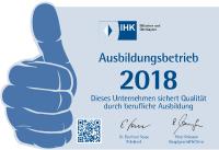 Orbix GmbH wird "IHK-Ausbildungsbetrieb 2018"