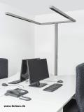 Blendfreie LED-Bürostehleuchten für Einzel- und Doppelarbeitsplätze
