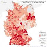 Deutschlandweit steigende Mietpreise