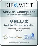 Velux ist Service-Champion bei den Fensterbauern