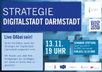 Digitalstadt Darmstadt GmbH lädt Interessierte für den 13. November zur Bürgerbeteiligung "Strategie für die Digitalstadt Darmstadt" ein