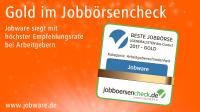 Gold für Jobware - Deutschlands bestes Jobportal 2017