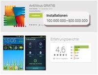 AVG AntiVirus FREE für Android mehr als 100 Millionen Mal heruntergeladen