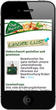 Lucy Marx wirbt mobil für Chef Menü®