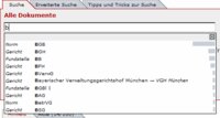 Vereinfachte Suche mit automatisierter Vorschlagsliste