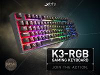 NEU bei Caseking - Die Xtrfy K3 Gaming-Tastatur mit hochwertigen Hybrid-Switches