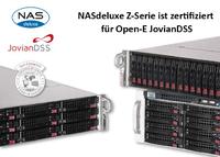 Neue NASdeluxe Z-Serie von Starline erfolgreich für Open-E JovianDSS zertifiziert