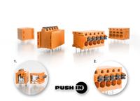 Weidmüller OMNIMATE® Signal LMF terminals: PCB terminal with innovative PUSH IN connection system