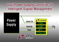 I2C-Stromversorgungscontroller ermöglicht genaues Trimmen, Margining und Überwachen von DC-DC-Wandlern