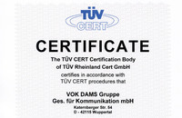 VOK DAMS setzt seit 10 Jahren Zeichen im Qualitätsmanagement