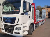 Miete von Arbeitsbühnen und Baumaschinen-Transporter