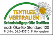 Produkte von beurer erfüllen den internationalen Öko-Tex Standard 100 für schadstoffgeprüfte Textilien