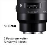 SIGMA veröffentlicht Wechselobjektive für die Sony-E-Mount-Kameras mit Vollformat-Sensor