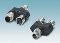 Y-Verteiler separiert CAT5 und Energie