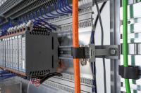 Tool-free cable pass in the control cabinet
