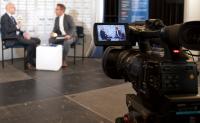Der Branchen-Sender Telematik.TV kommt heute auf die CeMAT in die "Telematics VIP-Lounge"