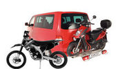 Enduro-Motorrad oder Roller einfach Huckepack nehmen