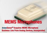 InvenSense übernimmt die MEMS-Mikrofon Produktsparte von Analog Devices Inc.