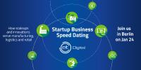 Innovative Startups aus ganz Europa am 24. Januar 2017 beim Startup Business Speed Dating von EIT Digital in Berlin.