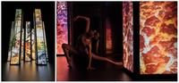 140 Panasonic Videowall-Displays kreierten 'KŪKAN' Installation auf dem Milano Salone
