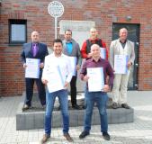 Die ersten Meister ihres Fachs - Urkunden für die neuen Meister für Abbruch und Betontrenntechnik