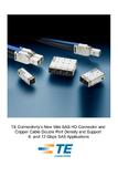 Neuer Mini-SAS-HD-Steckverbinder mit Kupferkabel von TE Connectivity verdoppelt die Port-Dichte und unterstützt 6- und 12-GBPS-SAS-Anwendungen