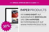 PAPER PRODUCTS X-MAS-Rabattaktion für FEDRIGONI Feinstpapiere