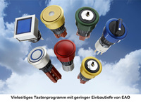 Vielseitiges Tastenprogramm mit geringer Einbautiefe von EAO