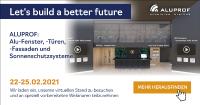 Aluprof SA lädt zur digitalen Messe R+T vom 22. bis 25. Februar 2021 ein