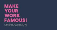Der Gmund Award 2019 steht in den Startlöchern - Call for entries