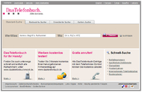 DasTelefonbuch bringt die Kartensuche ganz nach vorn