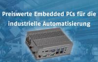 Neue preiswerte Embedded PC-Serie für den Einstieg in die industrielle Automatisierung