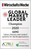 GEMÜ honoured as "Global Market Leader" for the fourth time in a row