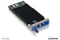 Kontron AM4020 AdvancedMC processor board with Intel Core i7 Processor and integrated graphics