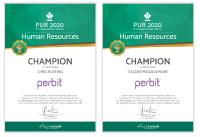 Doppelsieg für perbit bei der Anwenderstudie „Professional User Rating: Human Resource Solutions 2020“