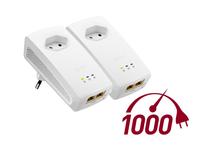 ZyXEL Powerline-Adapter mit Pass-Through-Stecker und bis zu 1000 Mbps