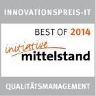 Die KCC GmbH erhält das Prädikat "Best of 2014″ vom BITMi e.V.