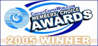 ASC erneut ausgezeichnet - 2005 ContactCenterWorld.com Members’ Choice Award für EVOip
