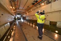 Leipzig/Halle Airport: Schwerlasttransport startet an Bord einer IL76TD-90VD der Volga-Dnepr Airlines nach Japan