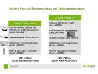 Energie sparen und Sicherheit erhöhen - Einstiegspakete zur Gebäudeautomation von BSC ab sofort bei Actebis Peacock