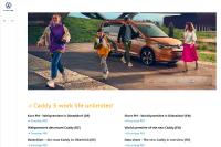 Landingpages für den Caddy 5 der VW Nutzfahrzeuge